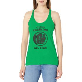 Marvel Klasik Hulk Antrenman Sembolü Racerback Envy Green Kadın Atlet