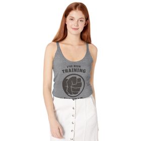 Marvel Klasik Hulk Antrenman Sembolü Racerback Gray Heather Kadın Atlet