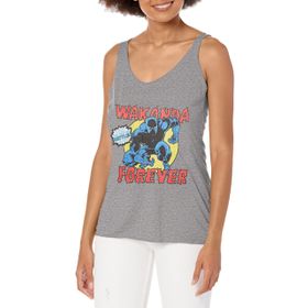 Marvel Klasik Panther Battles Racerback Gray Heather Kadın Atlet