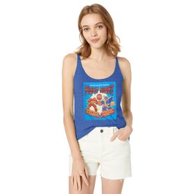 Marvel Klasik Pixel Iron Man vs Thanos Askılı Royal Blue Heather Kadın Atlet