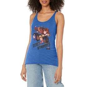 Marvel Klasik Siluet Takım Racerback Royal Blue Heather Kadın Atlet