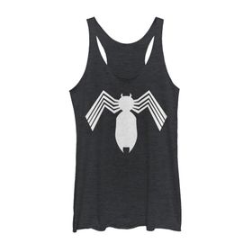 Marvel Klasik Uzaylı Symbiote Simgesi Askılı Black Heather Kadın Atlet