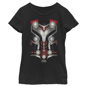 Marvel Love and Thunder Lady Thor Kostümü Kısa Kollu Black Kadın T-shirt