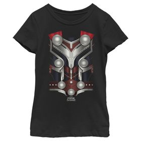 Marvel Love and Thunder Lady Thor Kostümü Kısa Kollu Black Kadın T-shirt