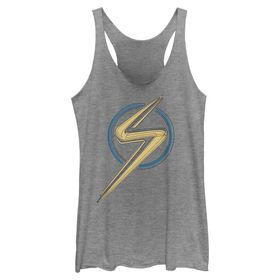 Marvel Ms Badge Racerback Gri Heather Kadın Atlet