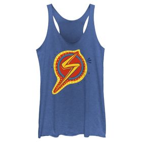 Marvel Ms Decorative Symbol Racerback Royal Blue Heather Kadın Atlet