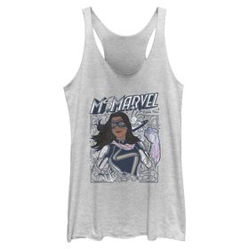 Marvel Ms Doodle Kamala Askılı White Heather Kadın Atlet