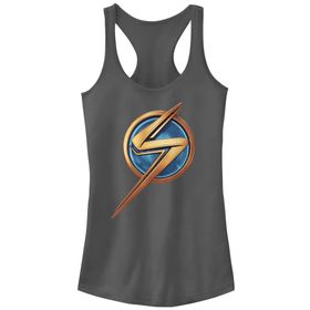 Marvel Ms Logo Simgesi Racerback Atlet Charcoal Kadın Atlet