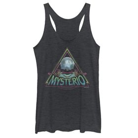 Marvel Mysterio Üçgen Racerback Black Heather Kadın Atlet