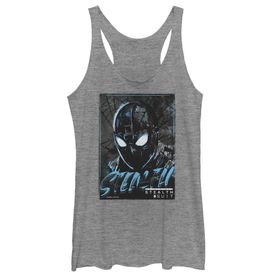 Marvel Stealth Paint Racerback Gray Heather Kadın Atlet