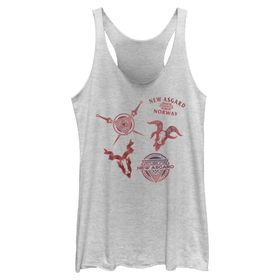 Marvel Thor Love Thunder New Asgard Askılı White Heather Kadın Atlet