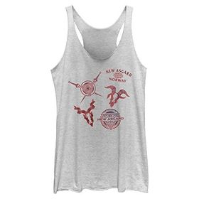 Marvel Thor Love Thunder New Asgard Askılı White Heather Kadın Atlet