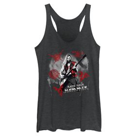 Marvel Thor Love Thunder Rock God Askılı Black Heather Kadın Atlet