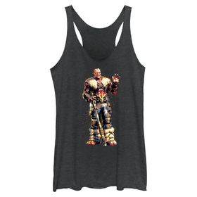 Marvel Thor Love Thunder Splatter Boya Askılı Black Heather Kadın Atlet