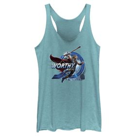 Marvel Thor Love Thunder Worthy Jump Askılı Tahiti Blue Kadın Atlet