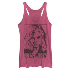 Marvel Tie Dye Widow Racerback Pink Heather Kadın Atlet