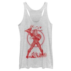 Marvel Universe Red Morbius Askılı White Heather Kadın Atlet
