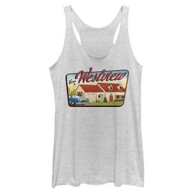 Marvel Wandavision Westview Welcome Askılı White Heather Kadın Atlet
