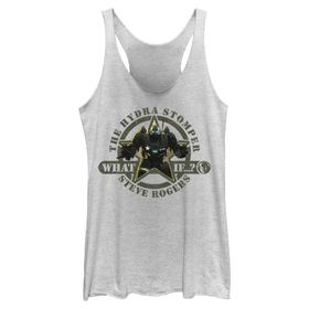 Marvel What if Steve Rodgers Hydra Tri-Blend Racerback Katmanlı White Heather Kadın Atlet