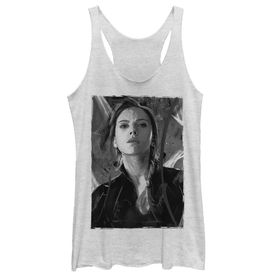 Marvel Widow Darken Racerback White Heather Kadın Atlet
