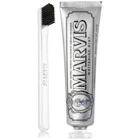 Marvis 85 ml Whitening Mint Beyazlatıcı Diş Macunu ve Marvis White Soft Diş Fırçası