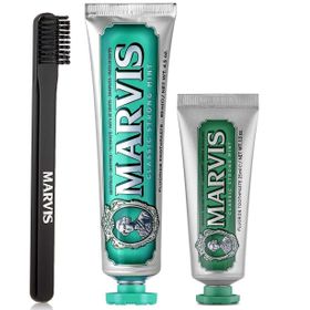 Marvis Klasik Extra Nane 3'lü 85 ml + 25 ml Diş Macunu + Marvis Orta Sert Diş Fırçası