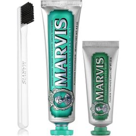 Marvis Klasik Extra Nane 3'lü 85 ml + 25 ml Diş Macunu + Marvis Yumuşak Diş Fırçası