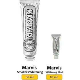 Marvis Smokers Whitening Mint 85 ml + Whitening Mint 10 ml Diş Macunu