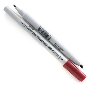 Marvy 028 English Red Fırça Uçlu Marker Kalem