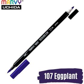 Marvy 1800-107 Brush Pen Çift Uçlu Eggplant Fırça Kalem