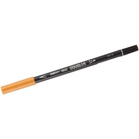 Marvy 1800-13 Koyu Sarı Çift Uçlu Brush Pen Fırça Kalem