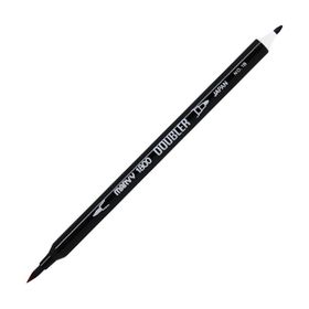 Marvy 1800-18 Brush Pen Çift Uçlu Durk Brown Fırça Kalem