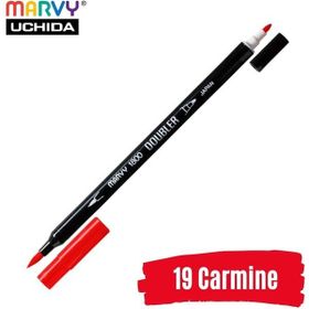Marvy 1800-19 Brush Pen Çift Uçlu Carmine Fırça Kalem