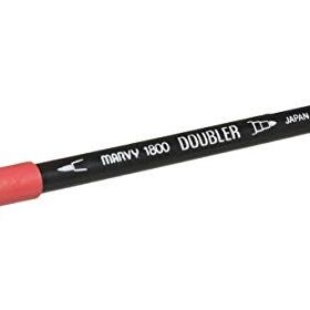 Marvy 1800-19 Kızıl Çift Uçlu Brush Pen Fırça Kalem