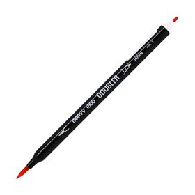 Marvy 1800-2 Brush Pen Çift Uçlu Red Fırça Kalem