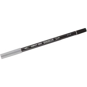 Marvy 1800-26 Gümüş Çift Uçlu Brush Pen Fırça Kalem