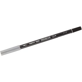 Marvy 1800-26 Gümüş Çift Uçlu Brush Pen Fırça Kalem