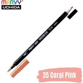 Marvy 1800-35 Brush Pen Çift Uçlu Coral Pink Fırça Kalem