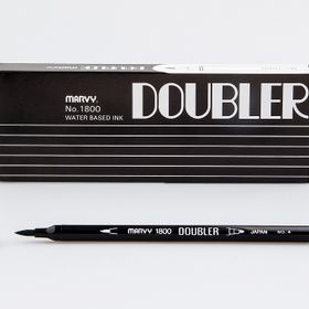 Marvy 1800-4 Yeşil Çift Uçlu Brush Pen Fırça Kalem