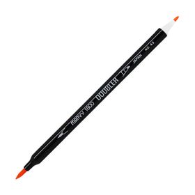 Marvy 1800-43 Brush Pen Çift Uçlu Brilliant Yellow Fırça Kalem