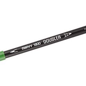 Marvy 1800-48 Yaprak Yeşili Çift Uçlu Brush Pen Fırça Kalem