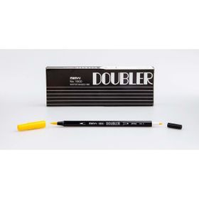 Marvy 1800-5 Sarı Çift Uçlu Brush Pen Fırça Kalem