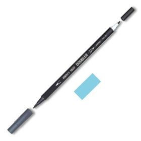 Marvy 1800-53 Soluk Mavi Çift Uçlu Brush Pen Fırça Kalem