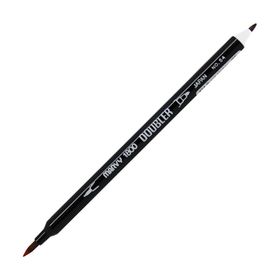 Marvy 1800-54 Brush Pen Çift Uçlu Burnt Umber Fırça Kalem