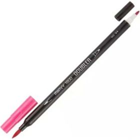 Marvy 1800-94 Brush Pen Çift Uçlu Scarlet Fırça Kalem