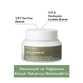 Mary&May Sensitive Soothing Gel Blemish Cream 70 gr Hassasiyet ve Yağlanma Karşıtı Yatıştırıcı Nemlendirici Krem
