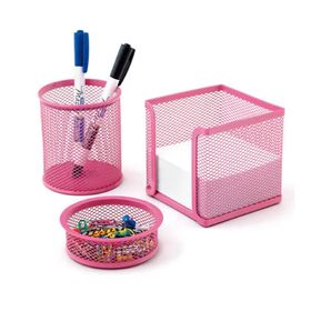 Mas 0505 Perfore Pembe Masaüstü 3'lü Set