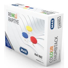 Mas 1663 Karışık Renkli PVC Kaplı Multipack Raptiye