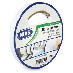 Mas 2610 12 mm x 25 mt Çift Taraflı Bant