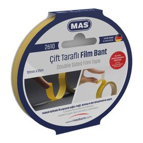 Mas 2610 12 mm x 25 mt Çift Taraflı Bant